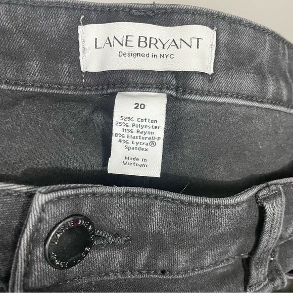 Lane Bryant Plus Size Black High Waisted Skinny Jeans - Picture 3 of 5